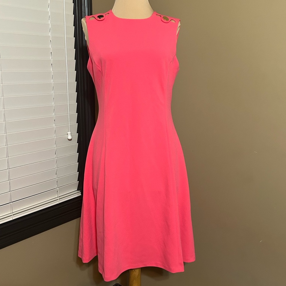 Calvin Klein Vibrant Pink Mini Dress